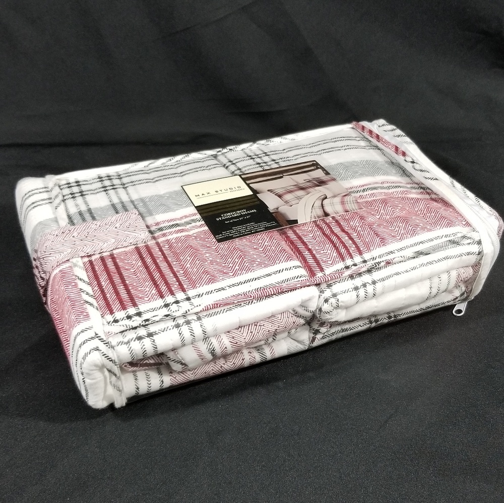 New 2-Max Studio Retro Standard Cotton Pillow Sham - Picture 3 of 8